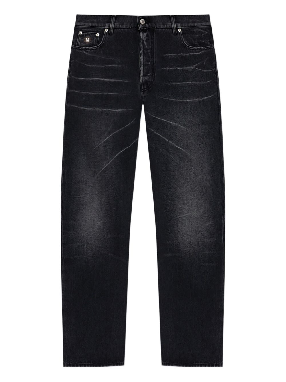 five-pocket faded jeans - 1