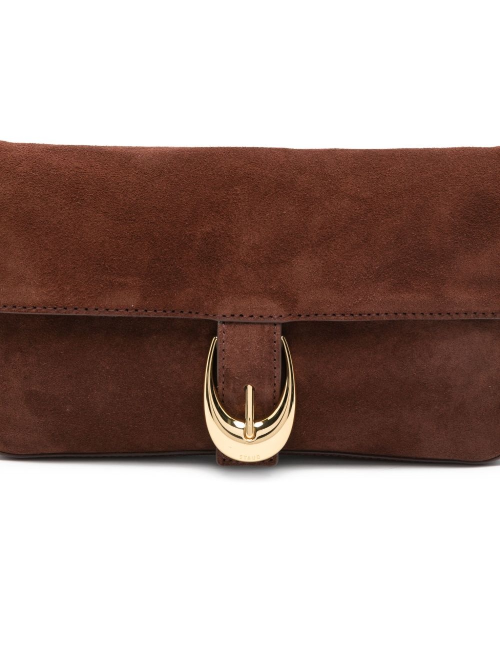Harlow buckled suede shoulder bag - 4