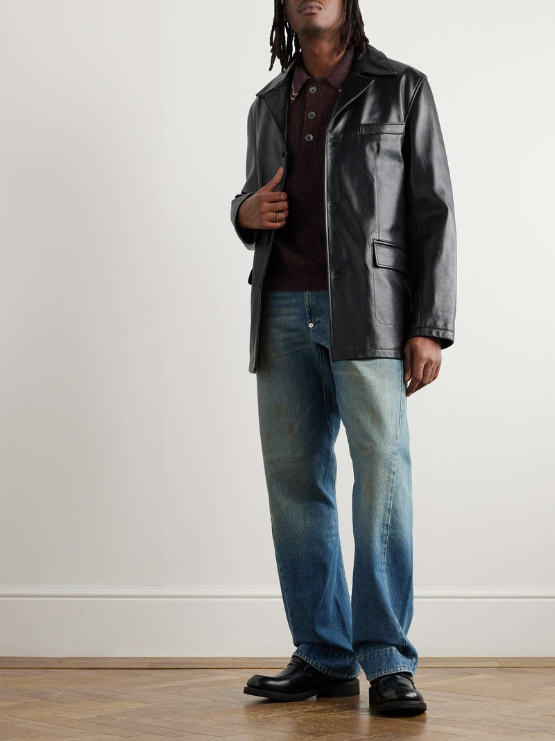Our Legacy Alley Full-Grain Leather Jacket outlook