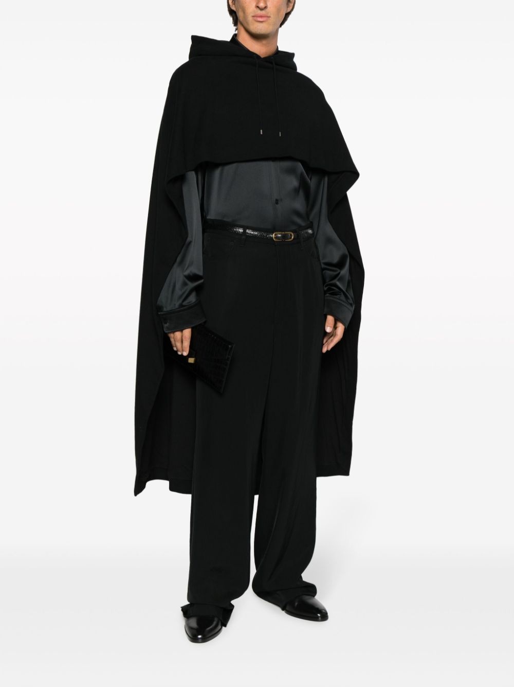 asymmetric cotton cape - 2