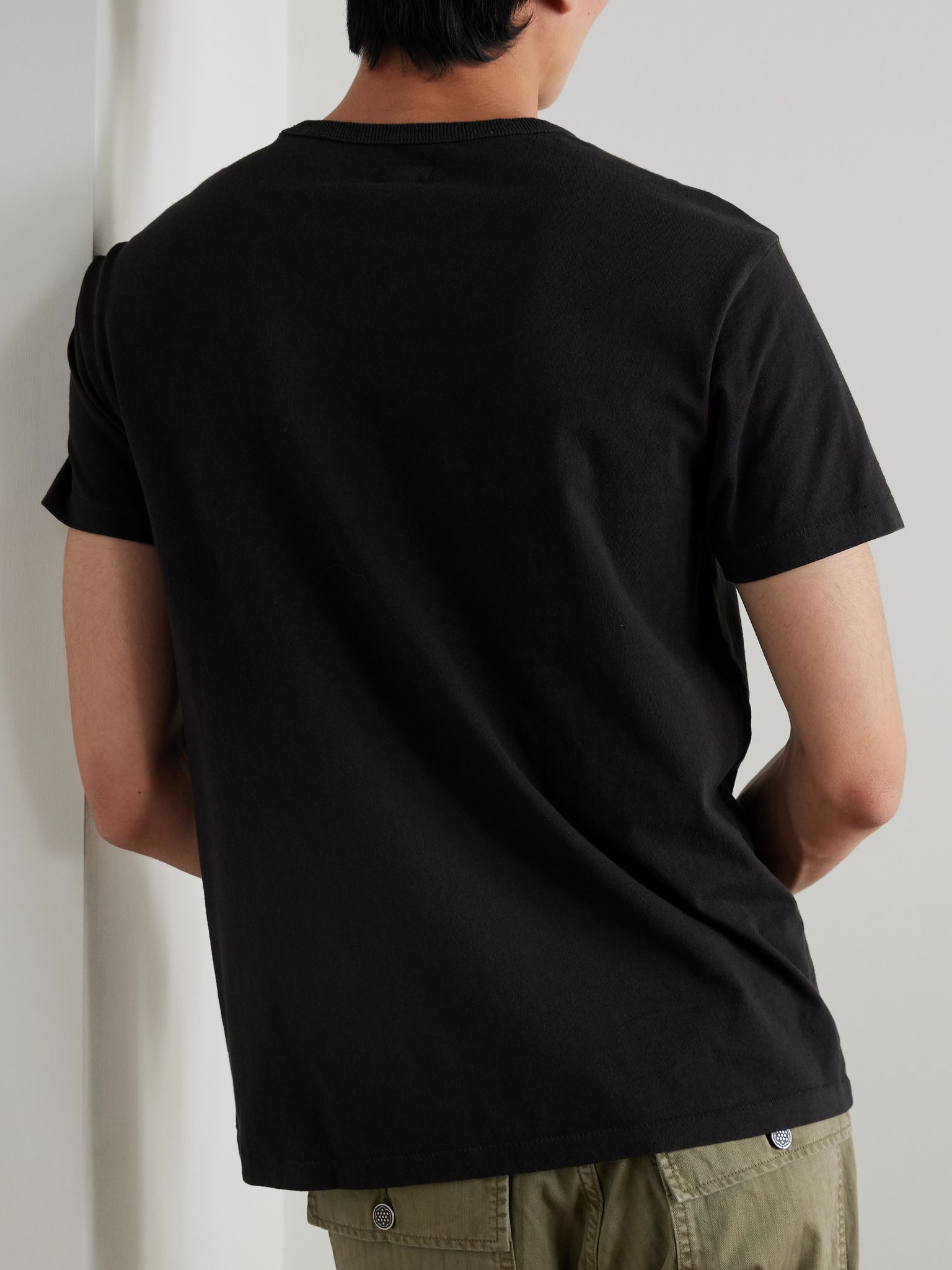 Two-Pack Garment-Dyed Cotton-Jersey T-Shirts Black - 4
