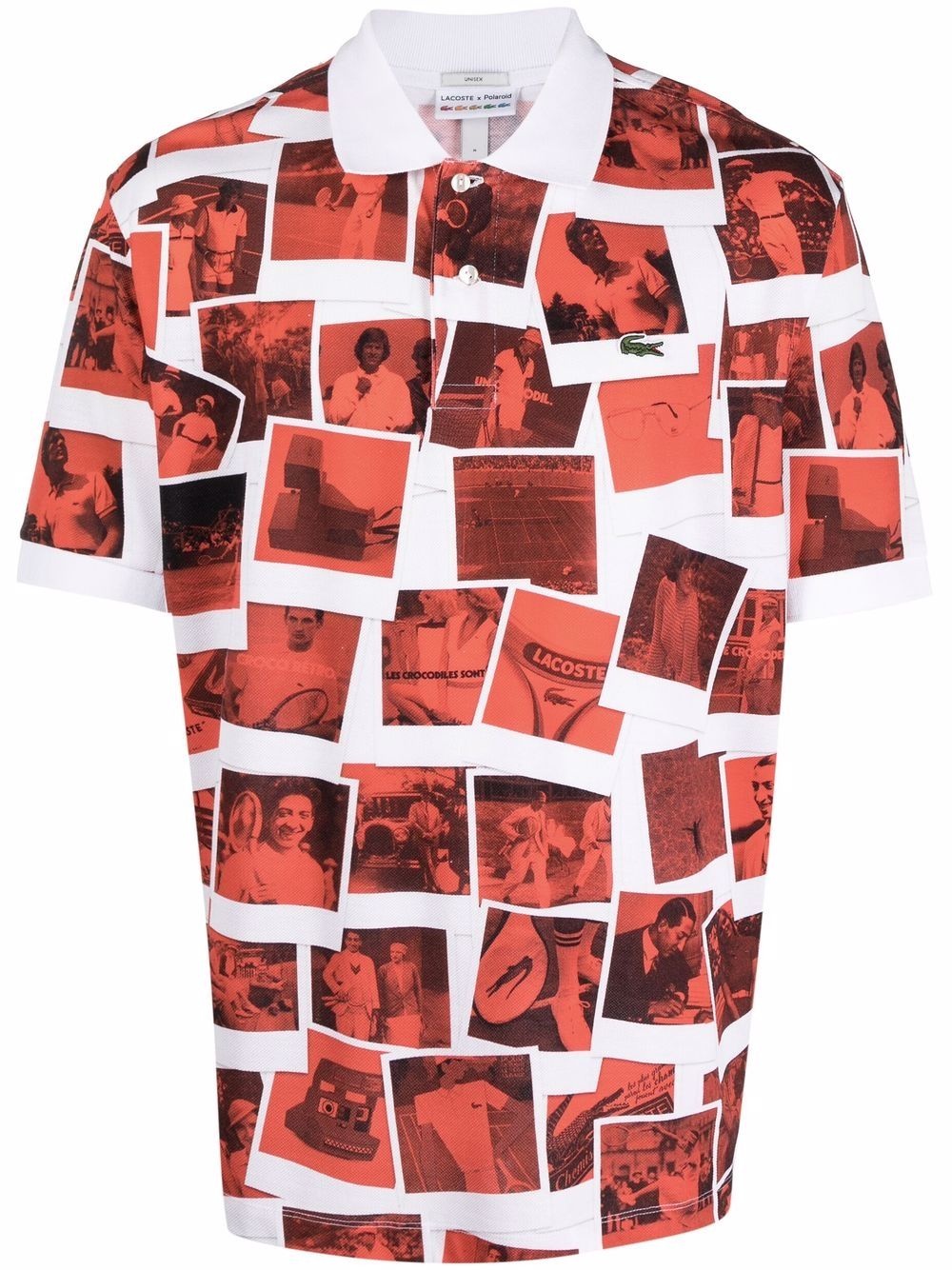 x Polaroïd photograph-print polo shirt - 1