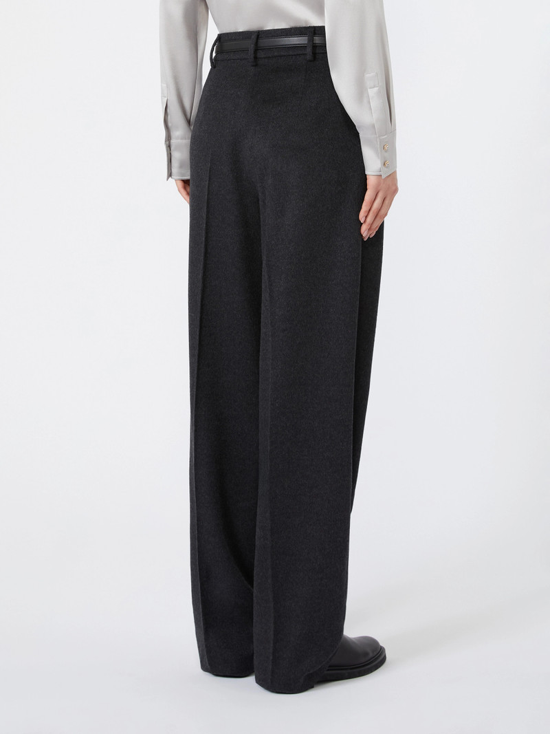 COCCO Wool wide-leg trousers - DARK GREY 4