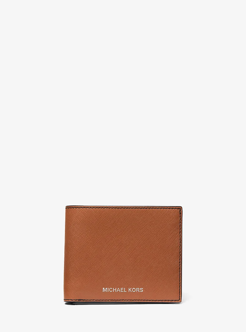 Varick Saffiano Leather Billfold Wallet With Passcase - 1