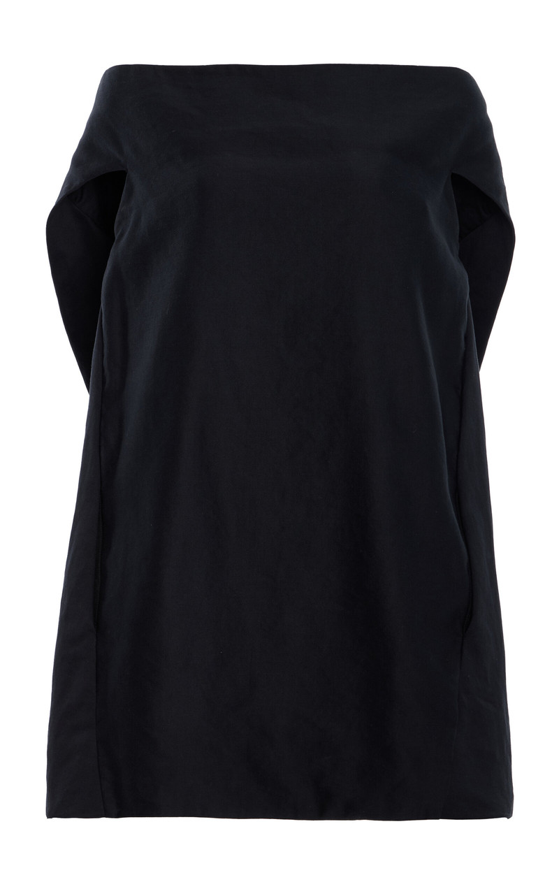 Pallenberg Off-The-Shoulder Ramie-Cotton Top black 1
