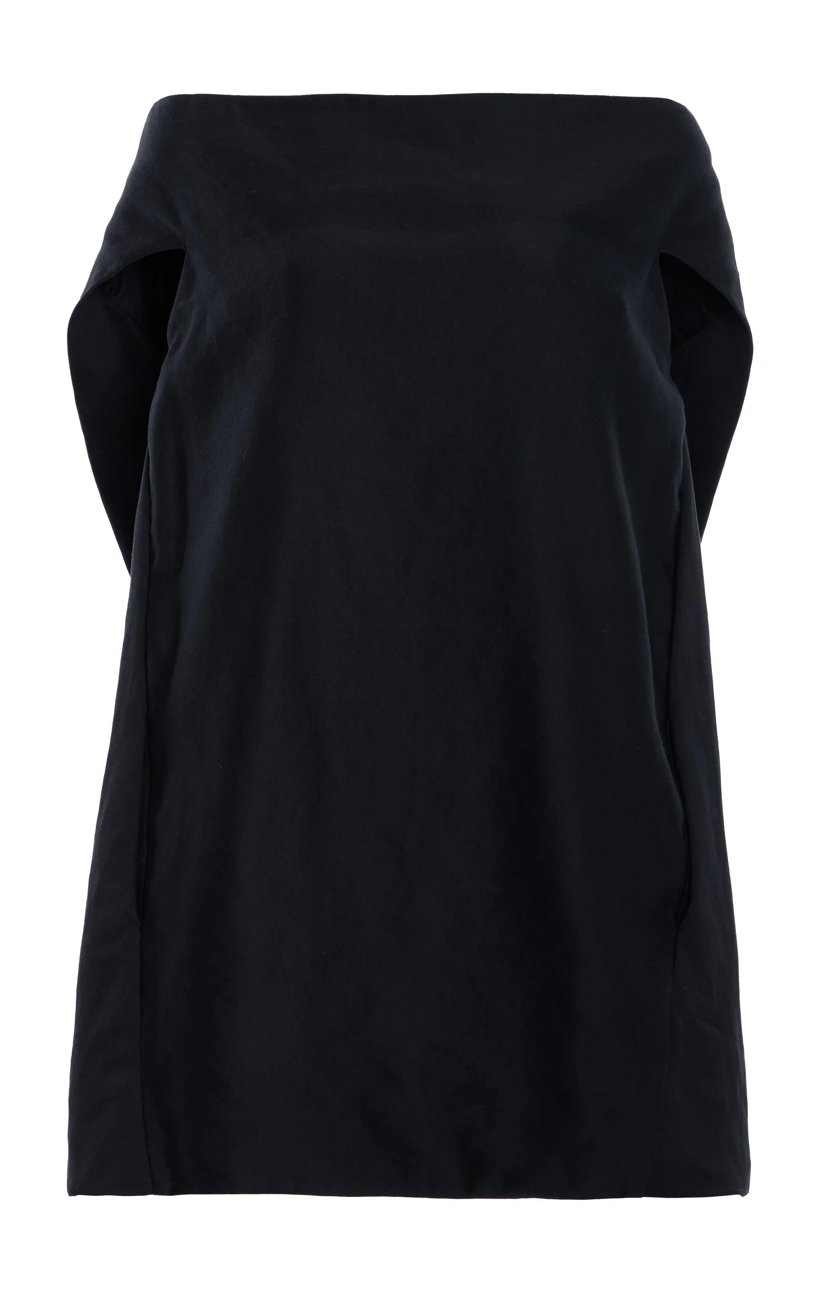 Pallenberg Off-The-Shoulder Ramie-Cotton Top black - 1