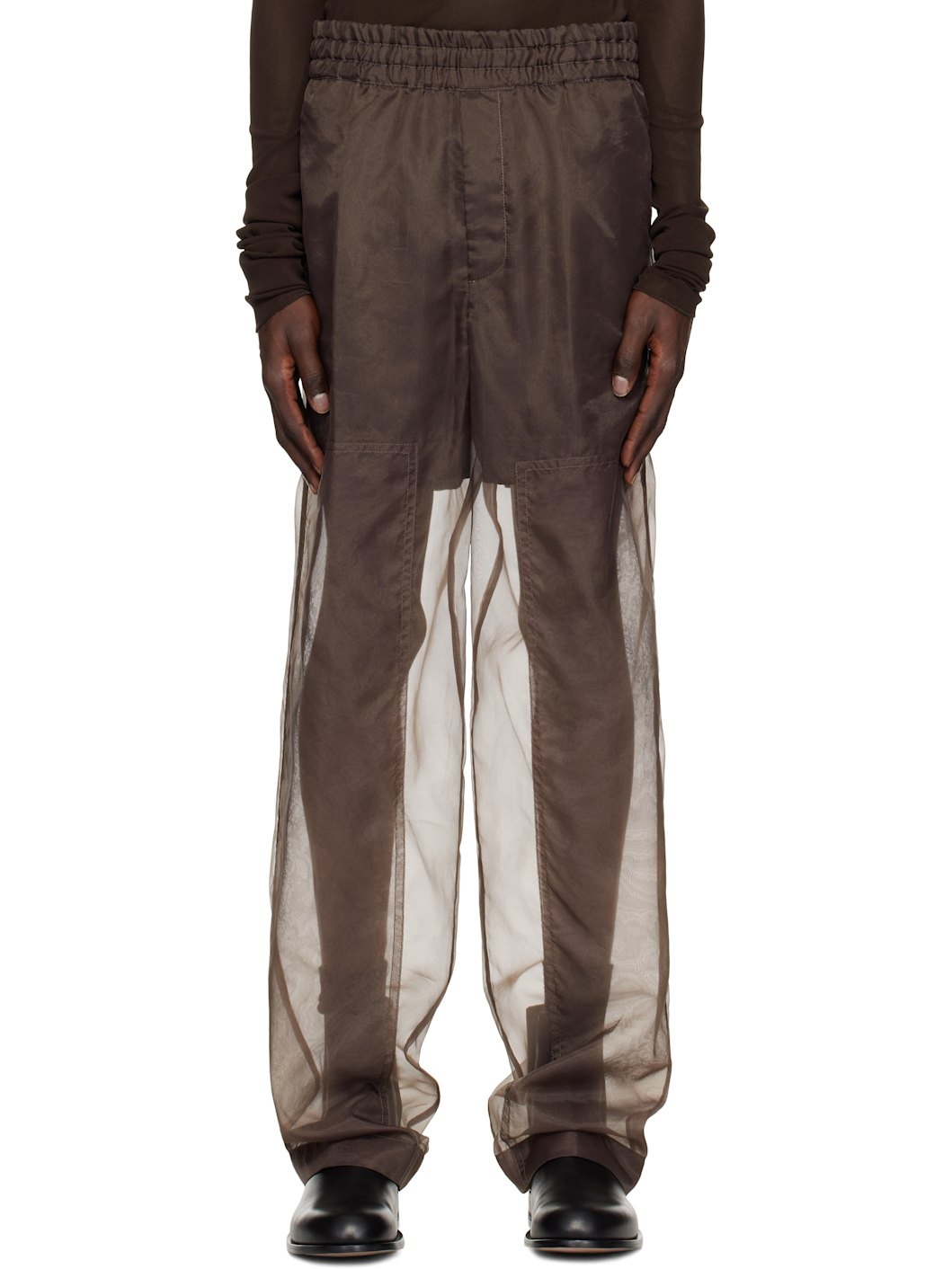 Brown Layered Trousers - 1