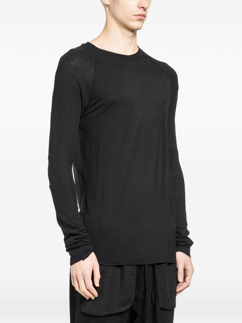 thom/krom spliced long-sleeve T-shirt outlook