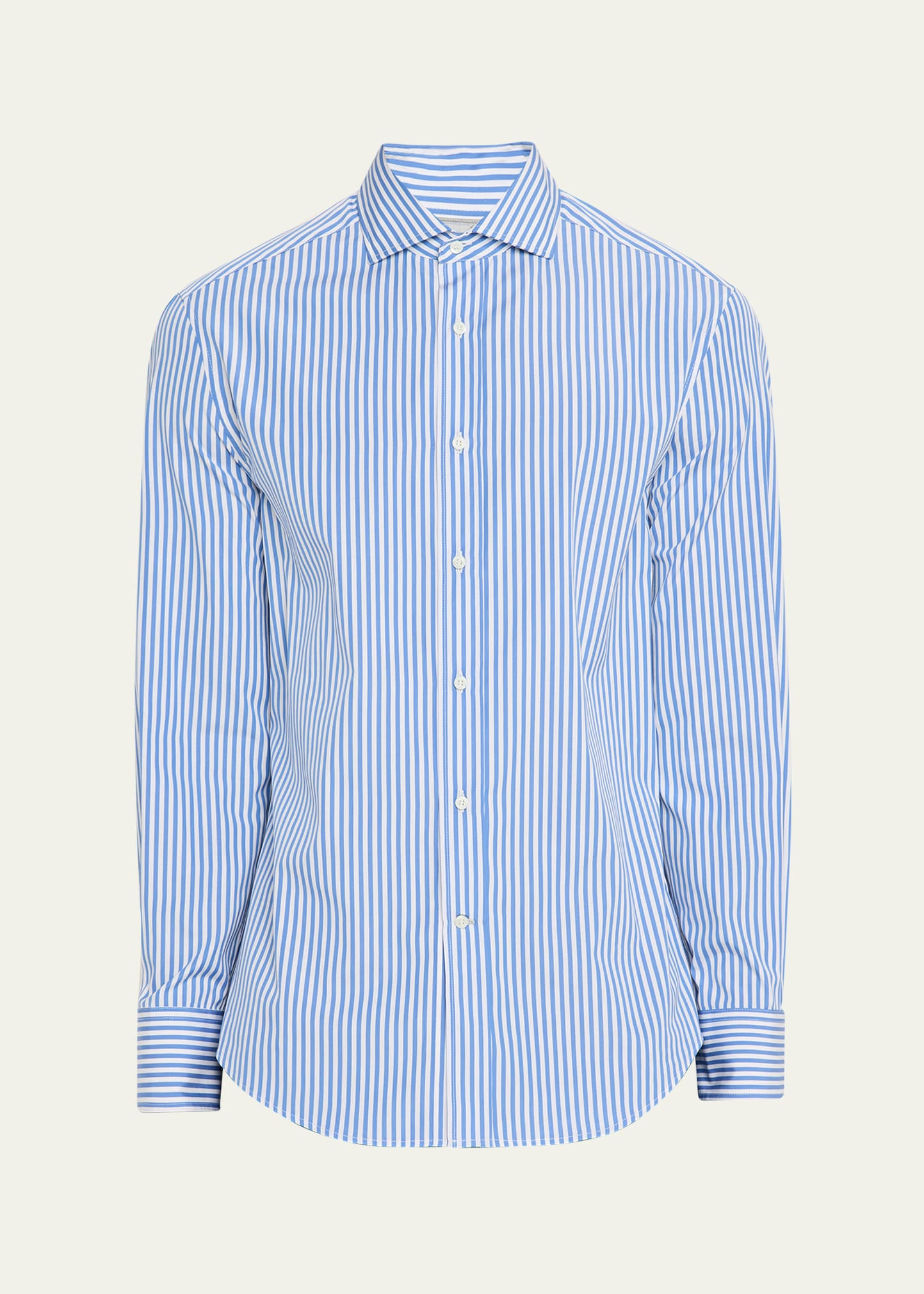 Men's Striped Basic-Fit Shirt - 1