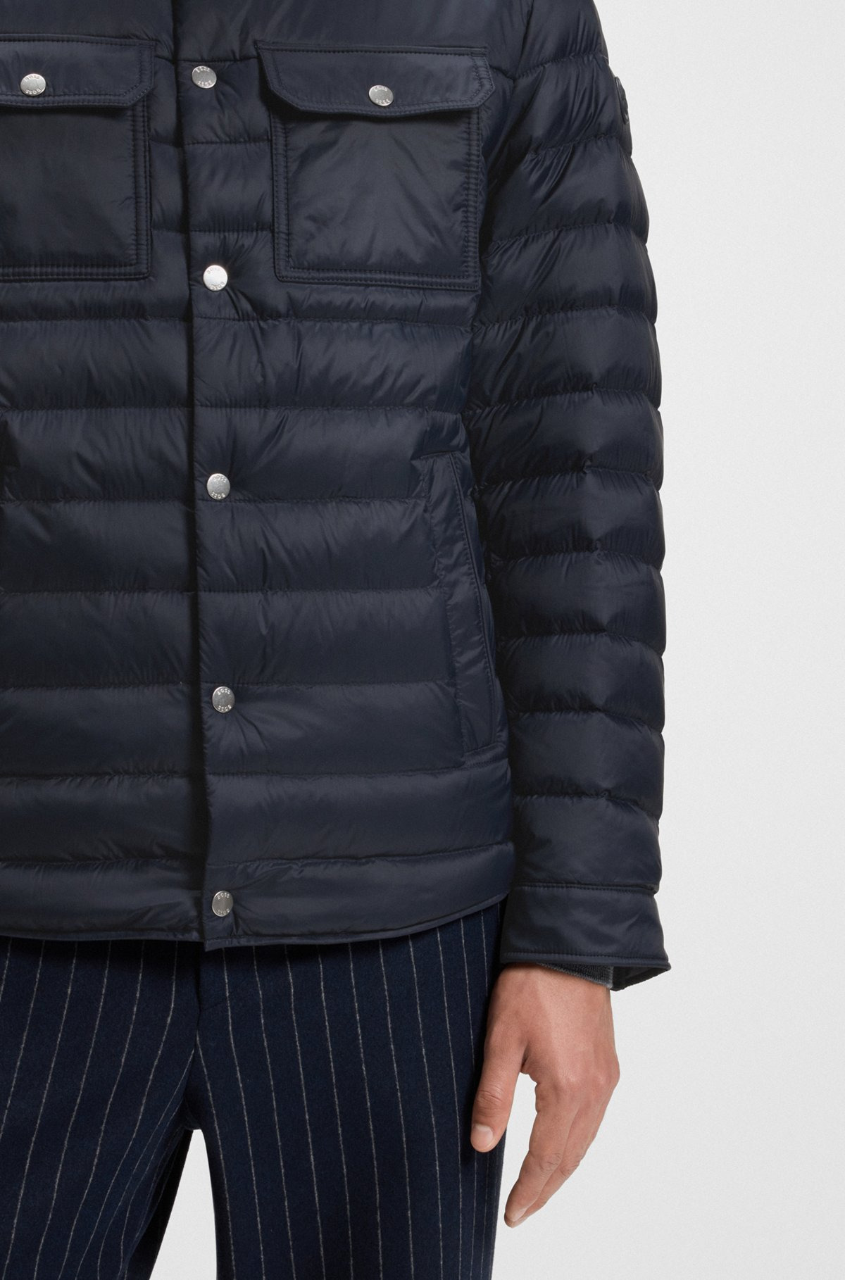 WATER-REPELLENT DOWN JACKET WITH STRETCH INSERTS - 6