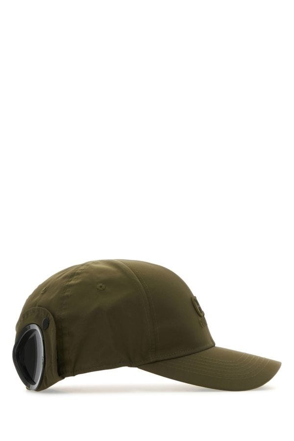 C.P. Company Man Army Green Nylon Baseball Cap - 2