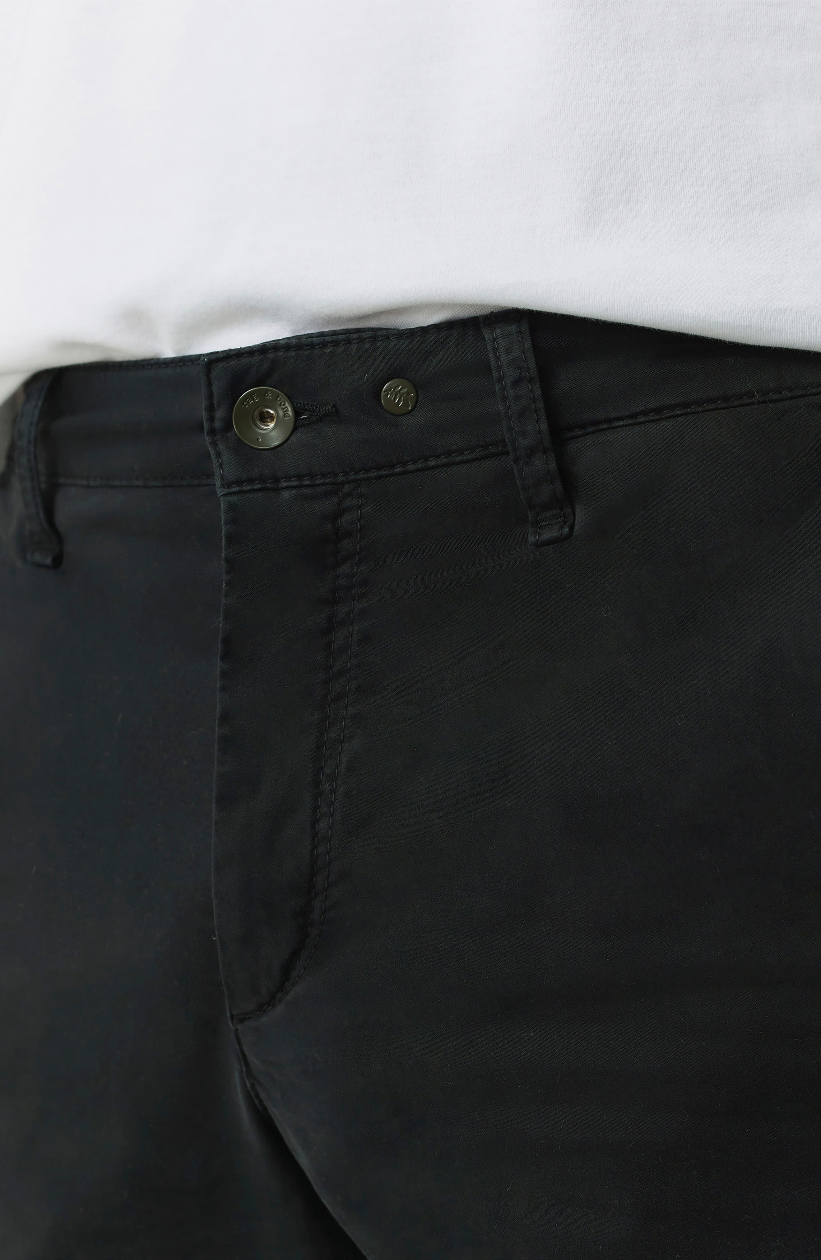 rag & bone Standard Chino Shorts in Black at Nordstrom - 4