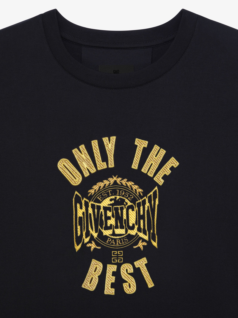 SLIM FIT T-SHIRT IN COTTON WITH GIVENCHY LOGO 5