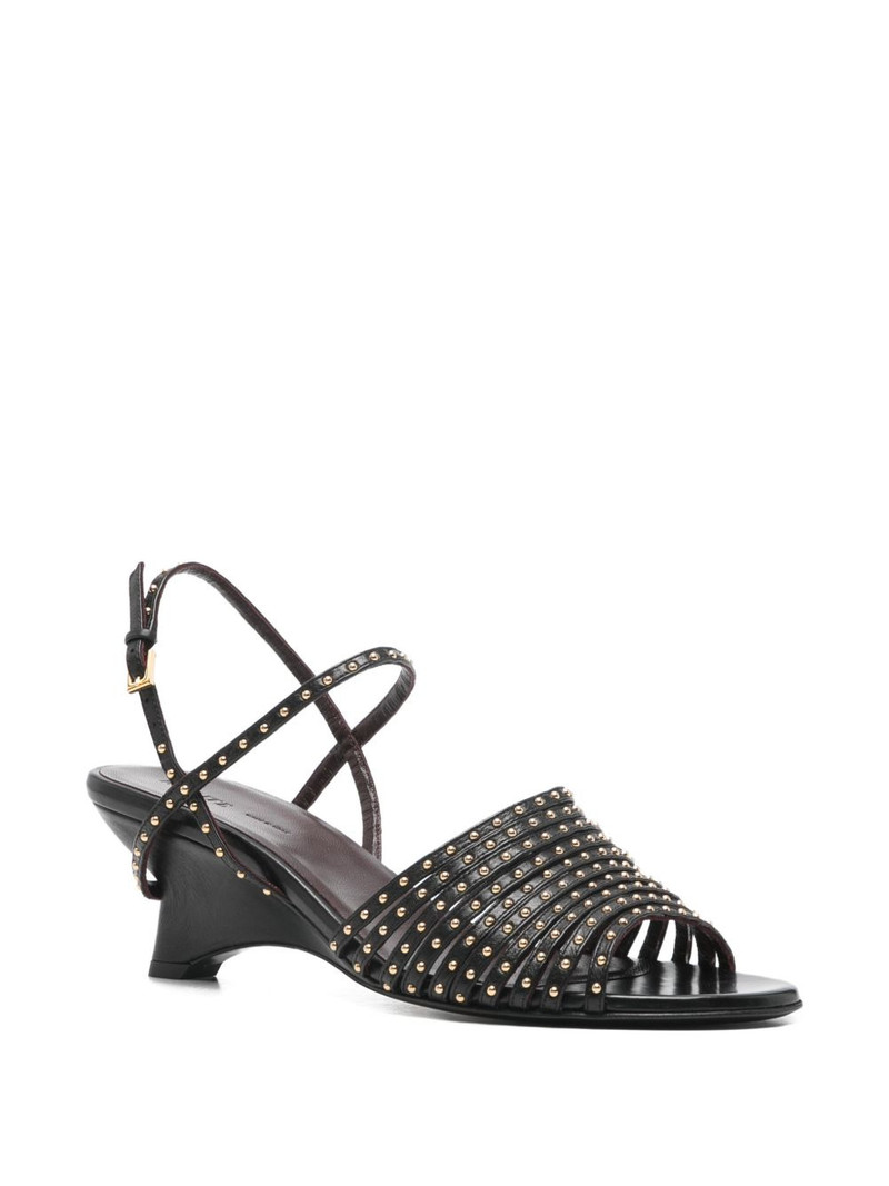 KHAITE studded strappy sandals outlook
