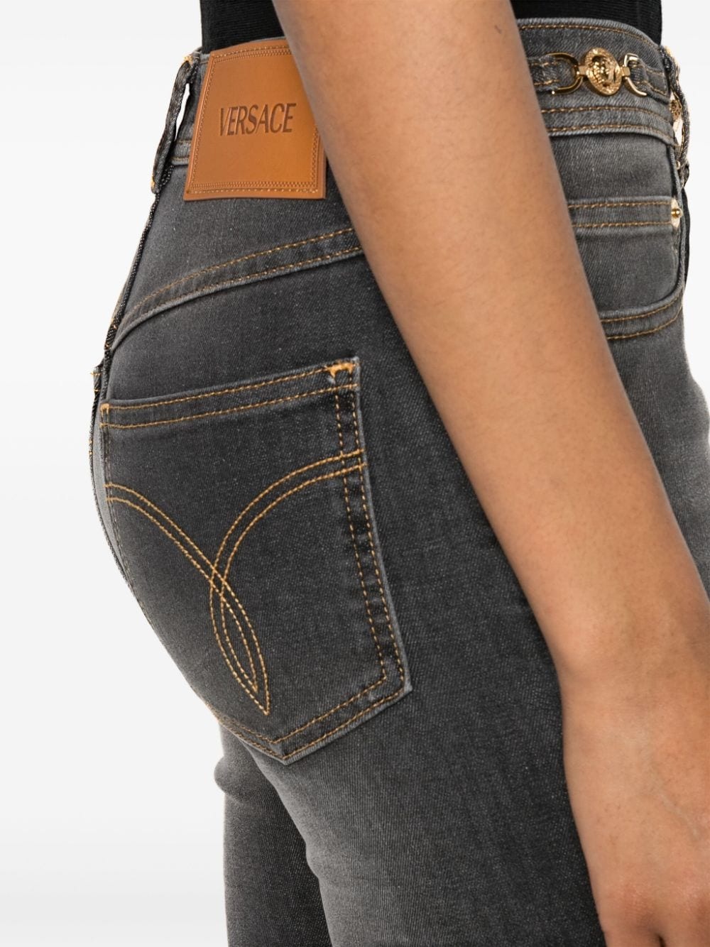 Medusa Head skinny jeans - 5