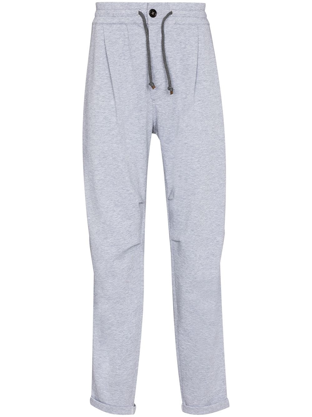 tailored drawstring track pants - 1