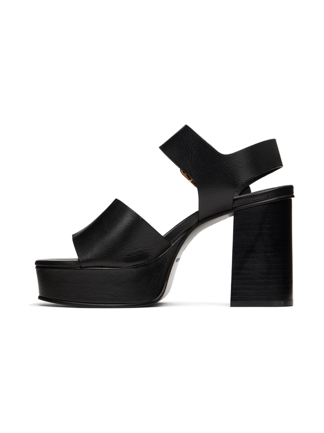 Black Lexy Heeled Sandals - 3