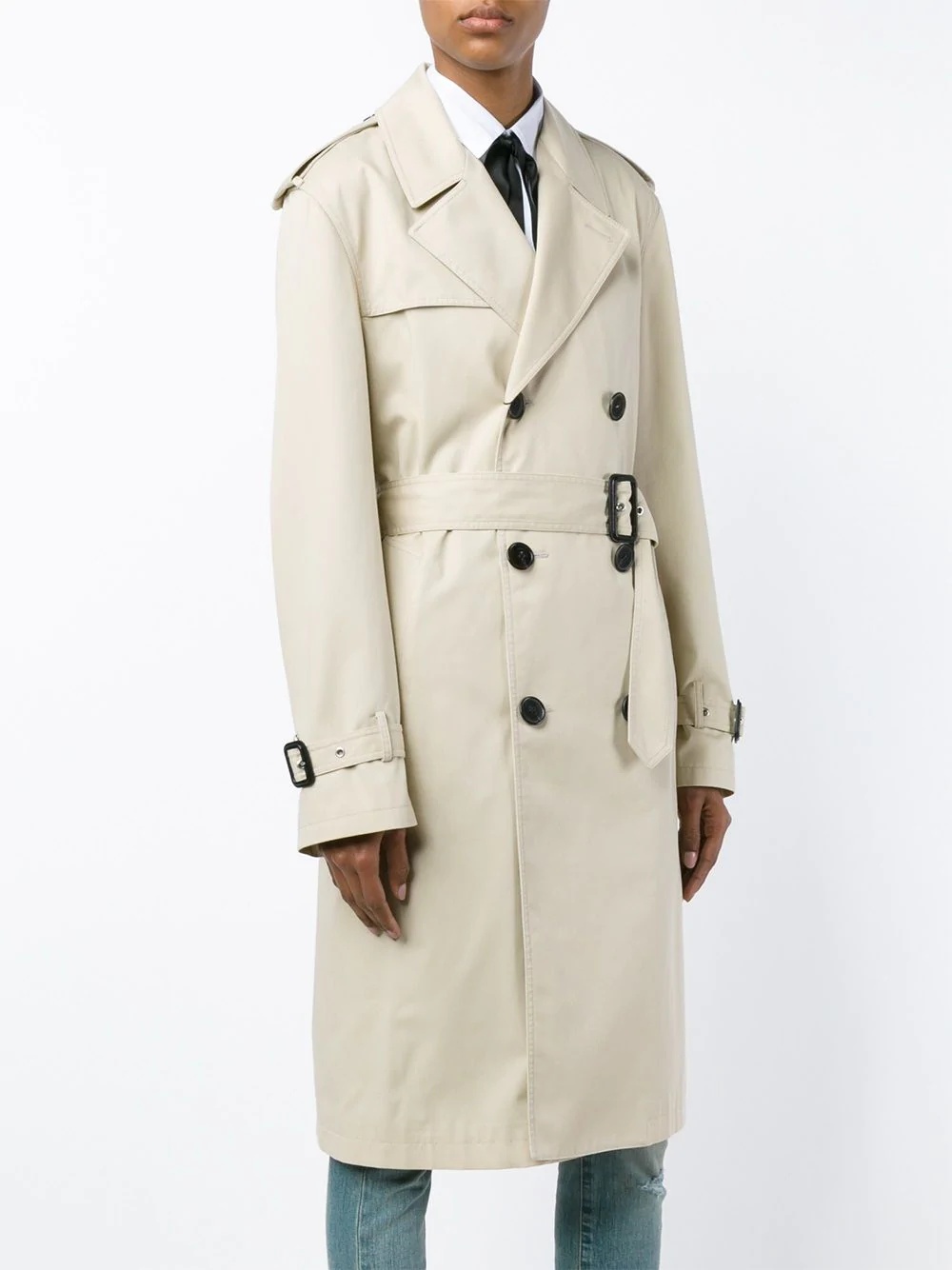 double-breasted trench coat - 3