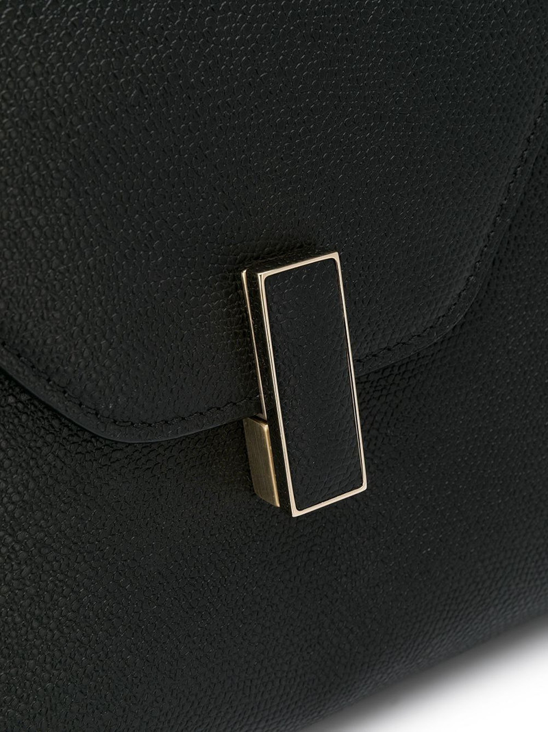 small leather-coated clasp tote bag 5