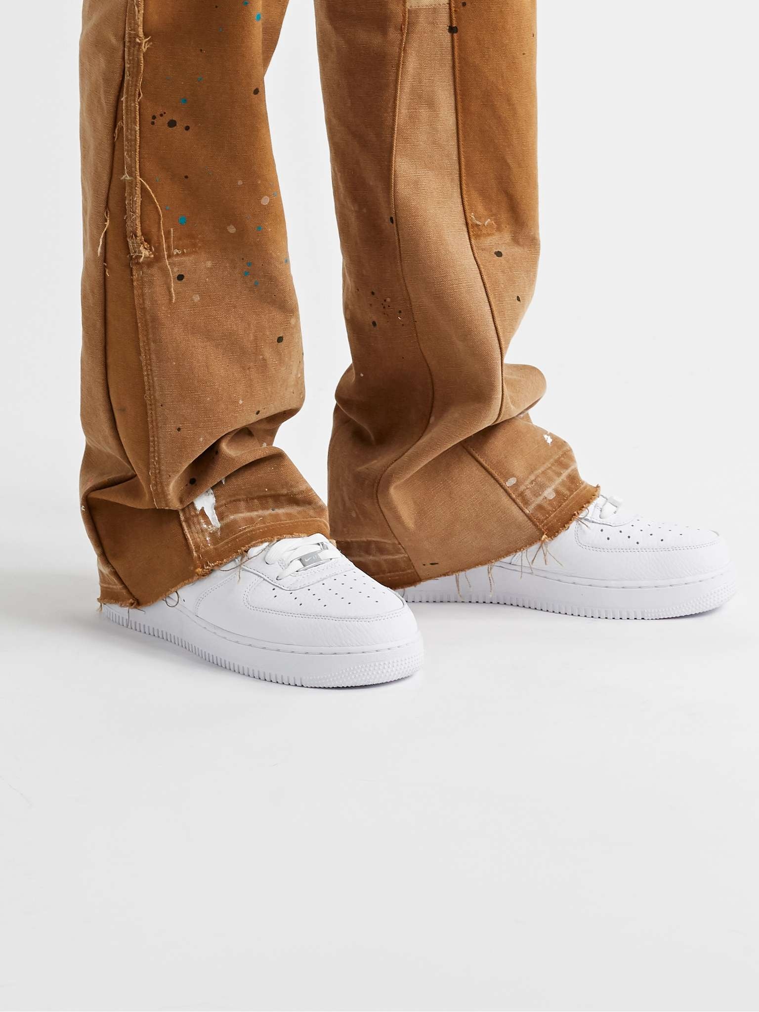 Air Force 1 '07 Craft Full-Grain Leather and Suede Sneakers - 2