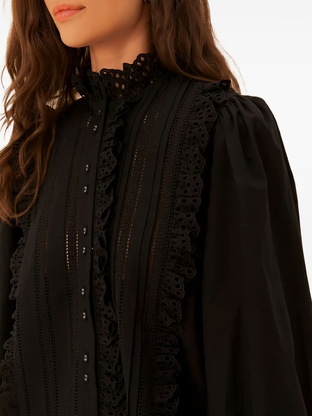 cotton laced shirt - 4