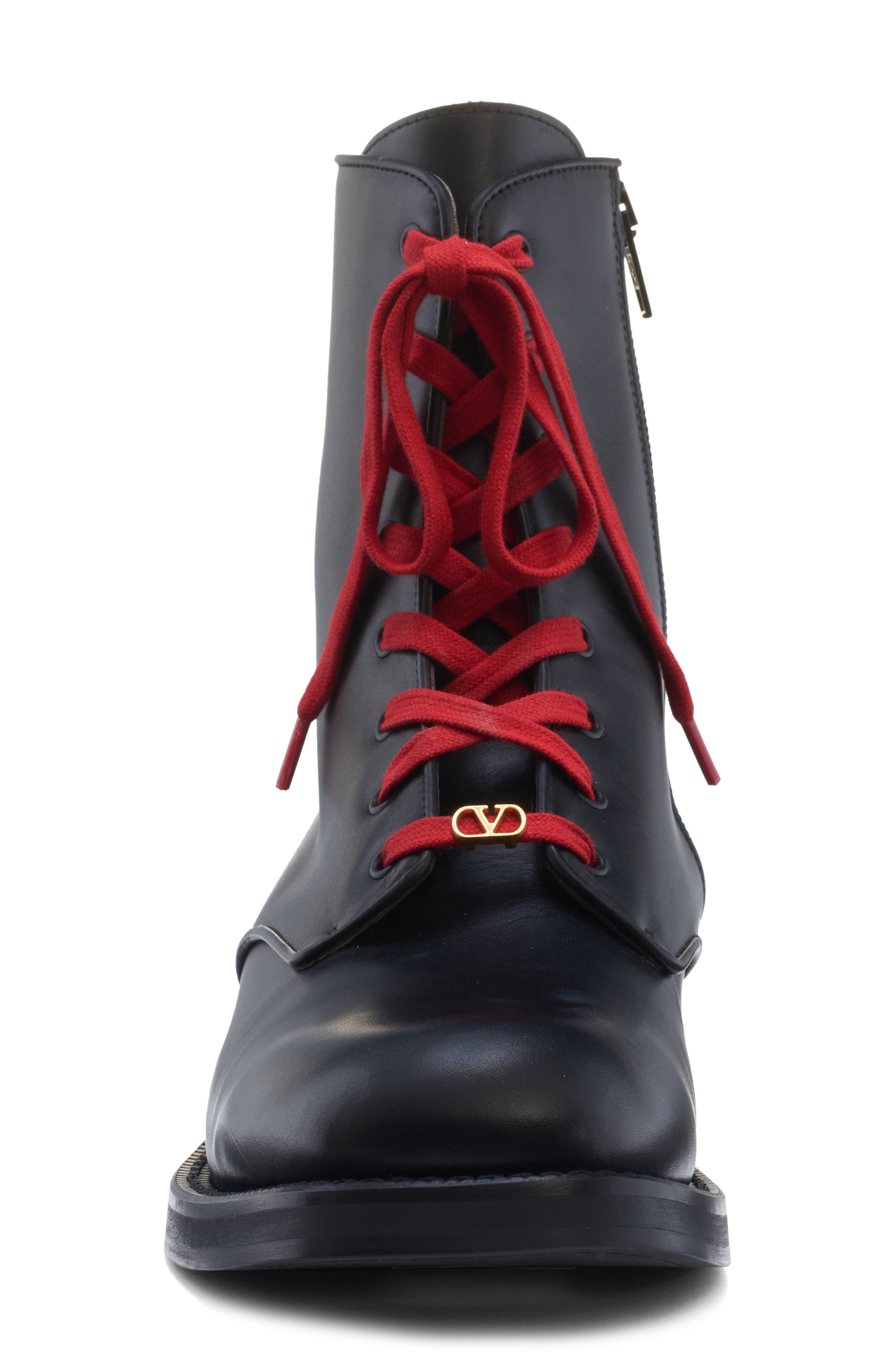 Valentino Garavani VLOGO Combat Boot in Black at Nordstrom - 4