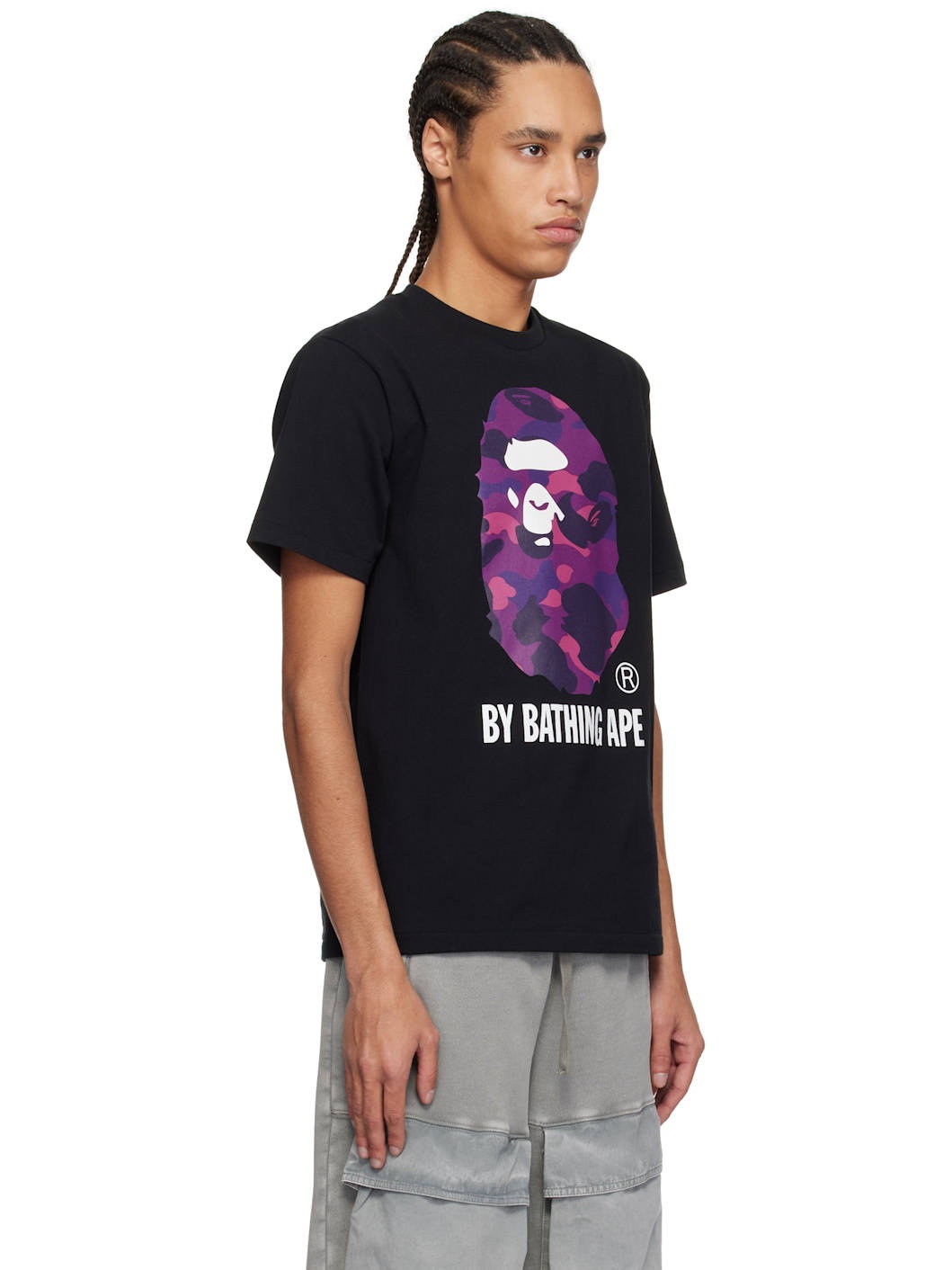 Black Color Camo 'By Bathing Ape' T-shirt - 2