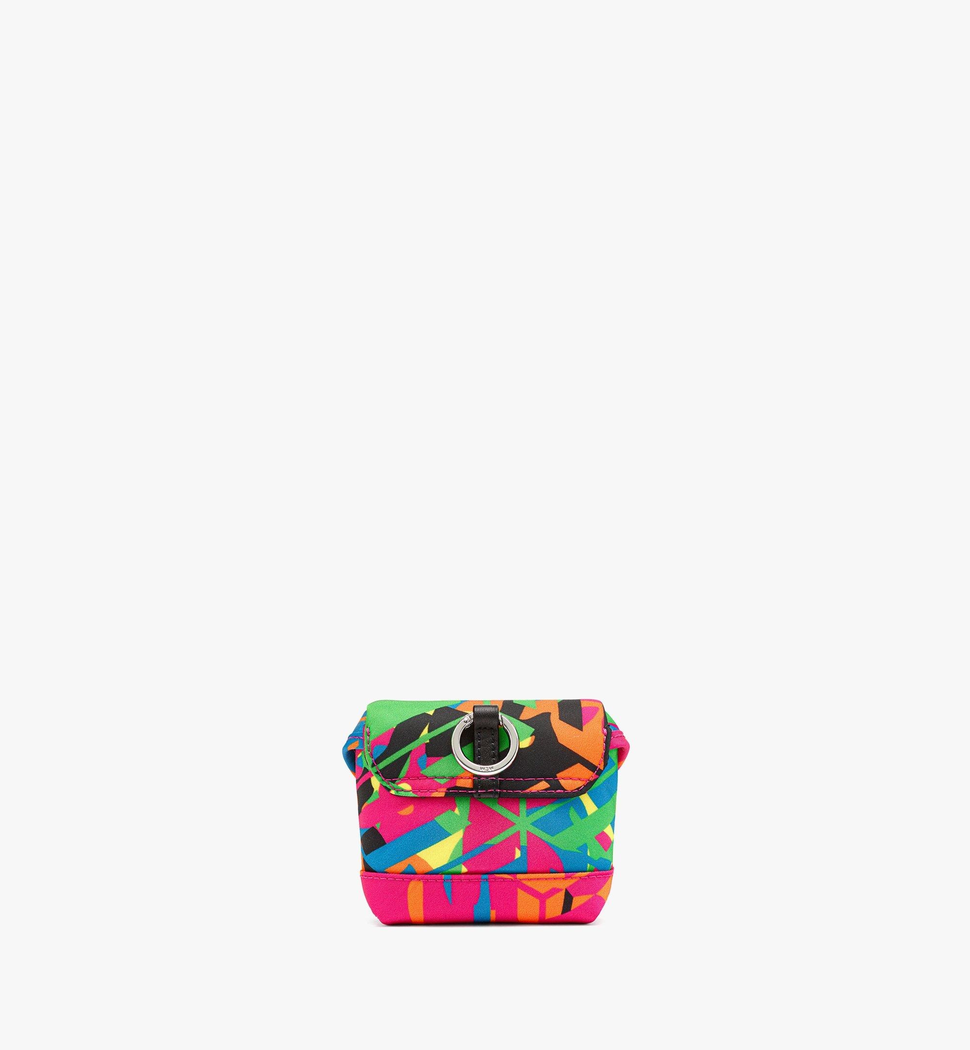 Aren Lanyard Pouch in Cubic Camouflage Nylon - 5