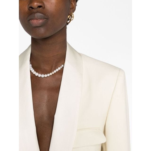 ジャケット Maison Margiela Single-breasted wool-silk blazer Maison Margiela Single-breasted wool-silk blazer | genteroma