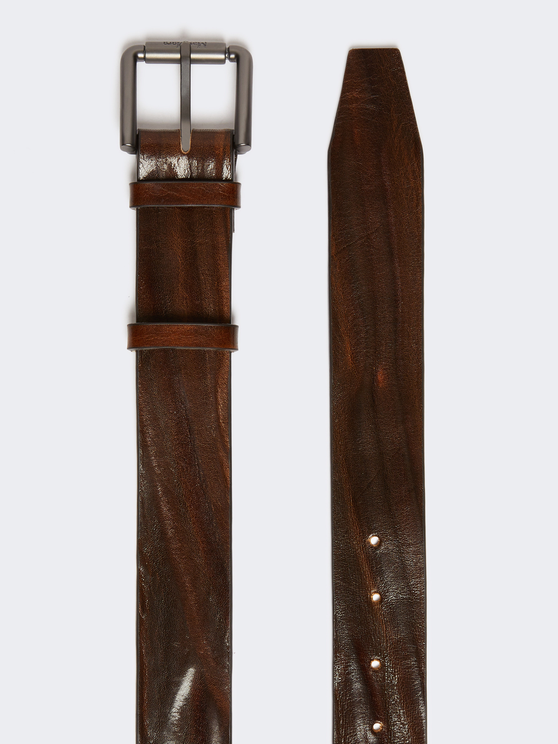 BUCKLE40XLONG Long leather belt - 2
