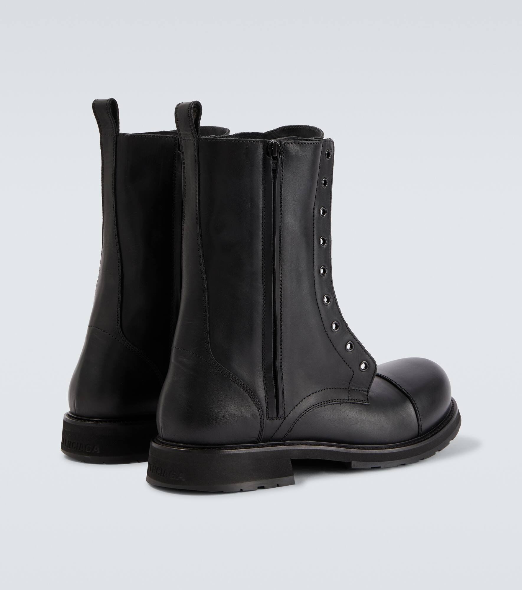 Truck leather combat boots - 6