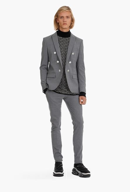 Gray wool pants - 2