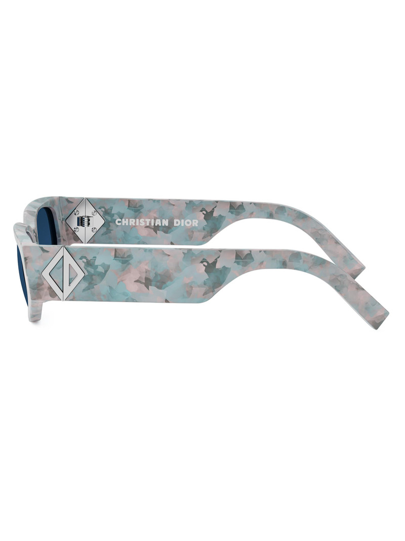 Men's CD Diamond S7I Geometric Sunglasses - Pale Blue Havana Bright Blue 3