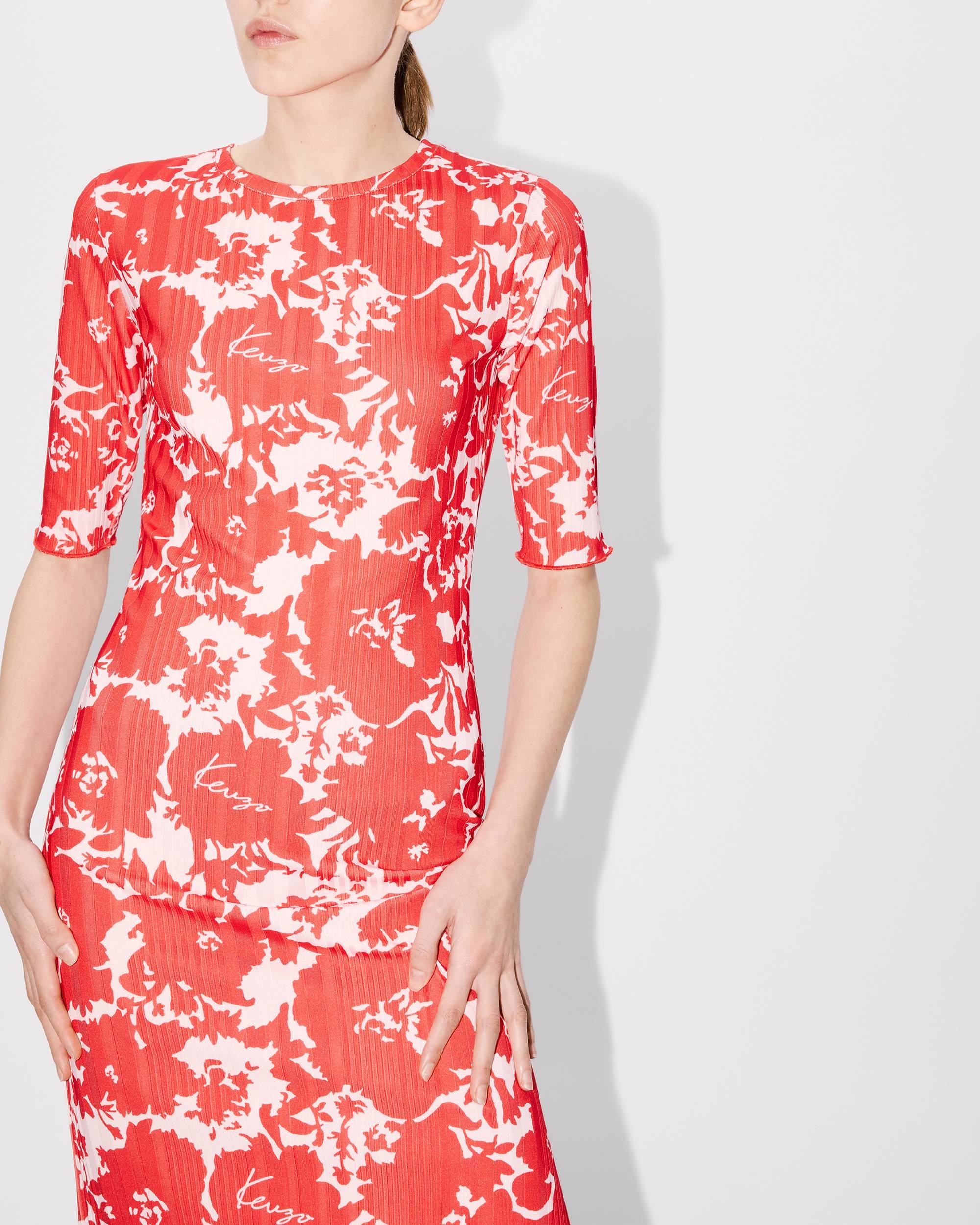 'KENZO Flower Camo' long T-shirt dress - 6