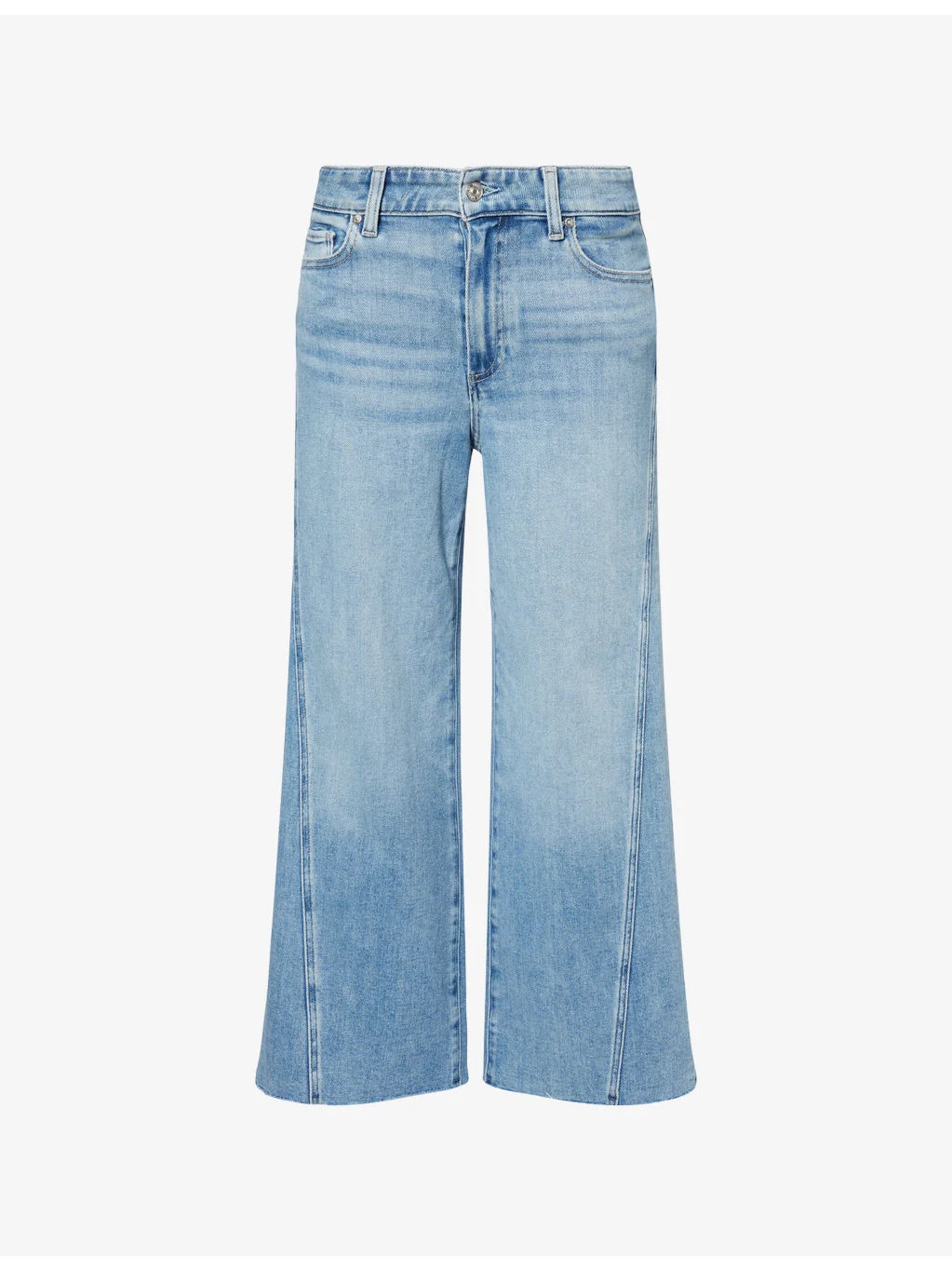 Anessa Twist Raw-Hem Stretch-Denim Jeans - 1