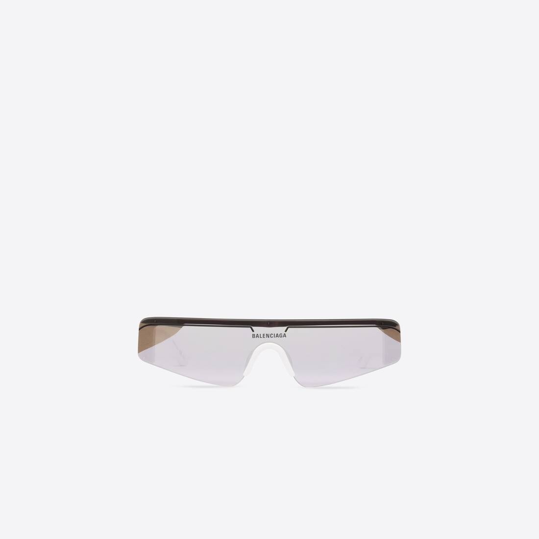 Ski Rectangle Sunglasses in White/silver - 1