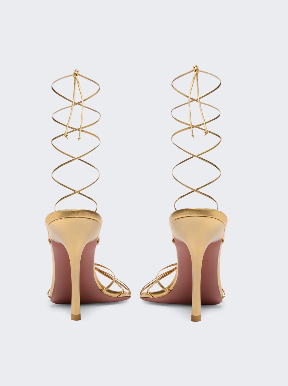 Lori Lace Up Sandal Metallic Gold Leather - 4