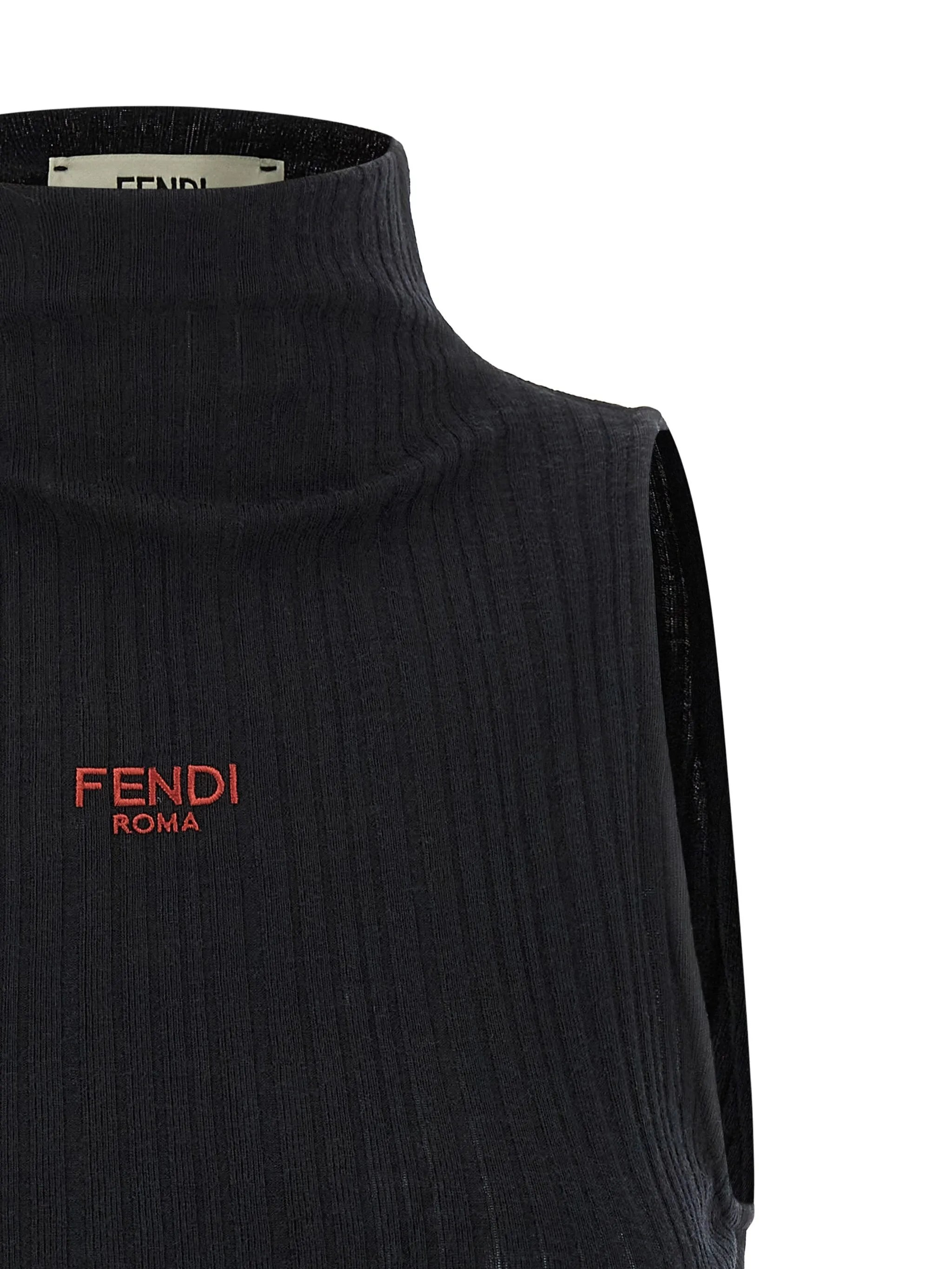 Fendi Ruffled High-neck Top - 4
