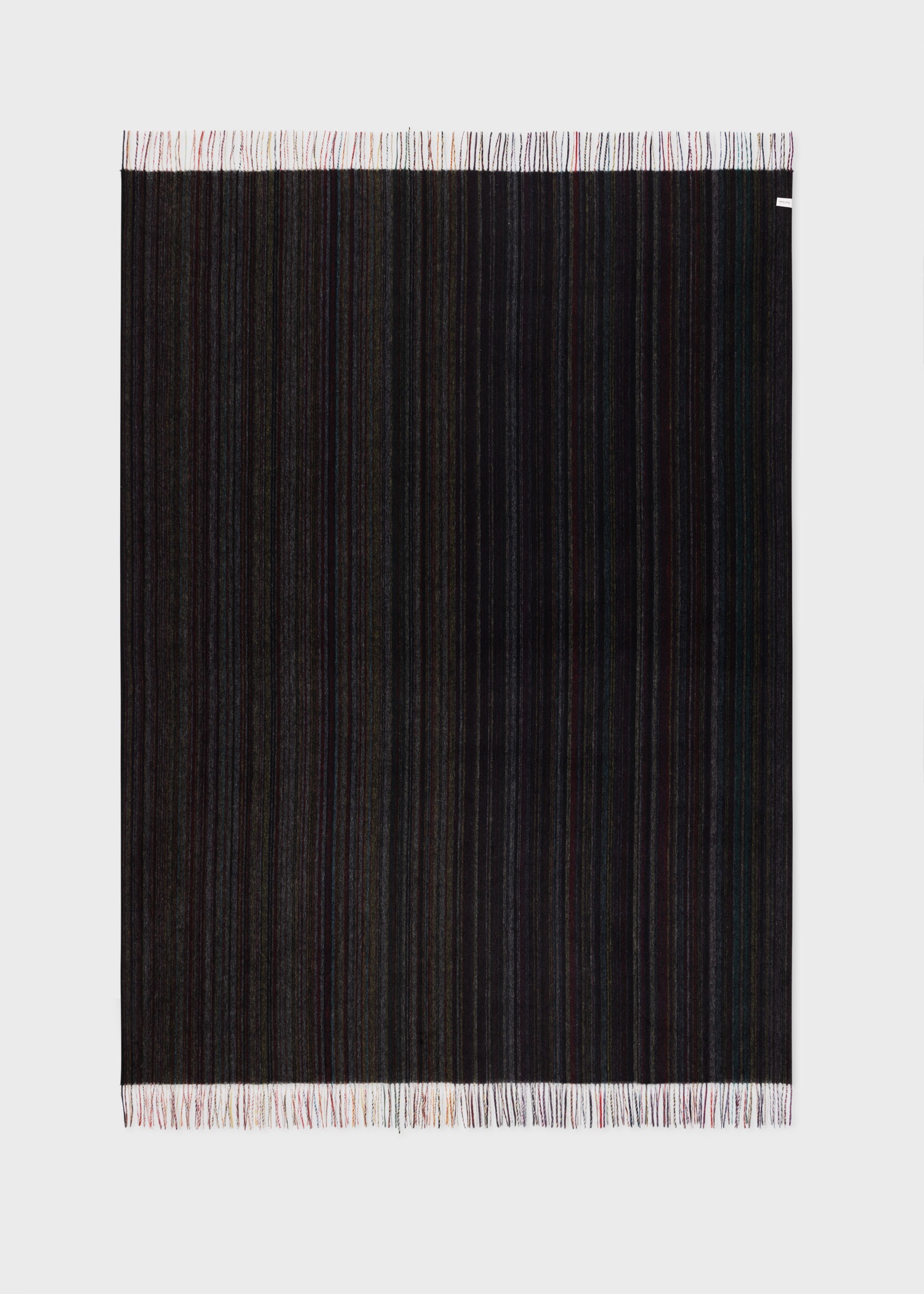 Wool-Cashmere 'Signature Stripe' Blanket - 4