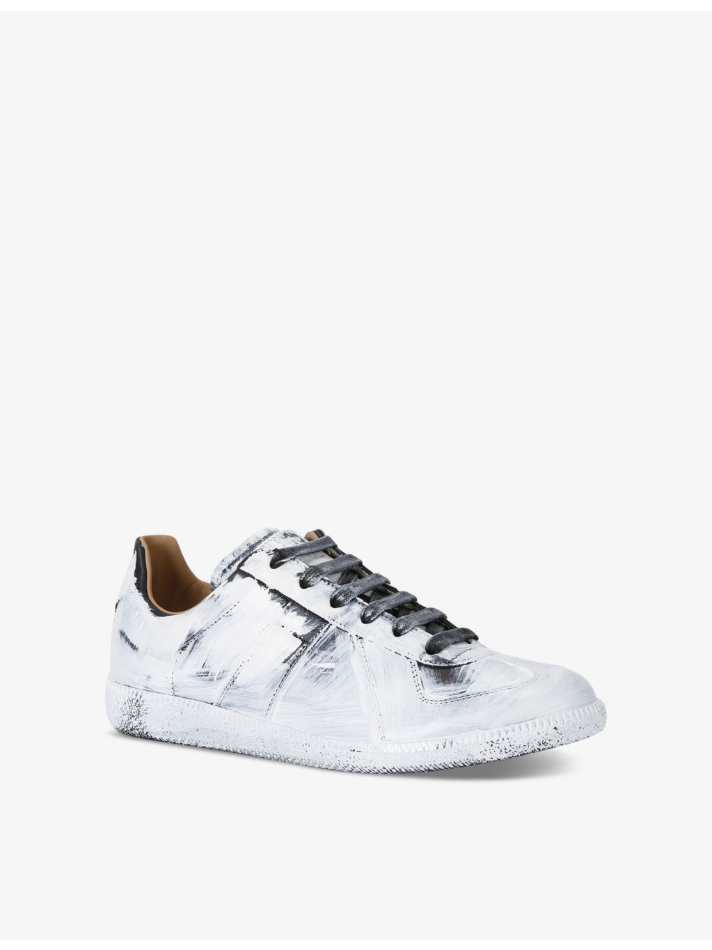 Replica full-paint leather low-top trainers - 3