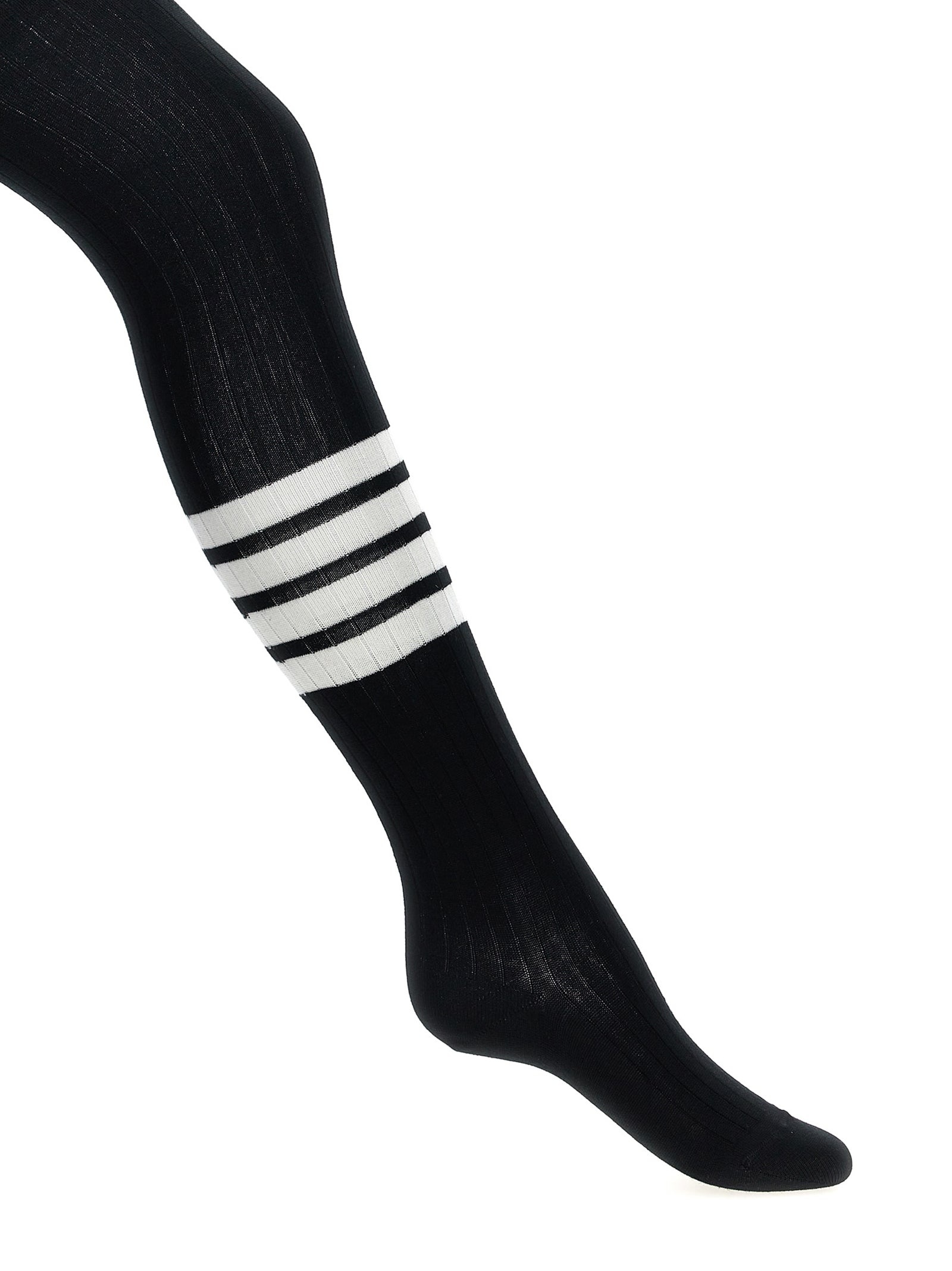 4 Bar Socks Black - 1