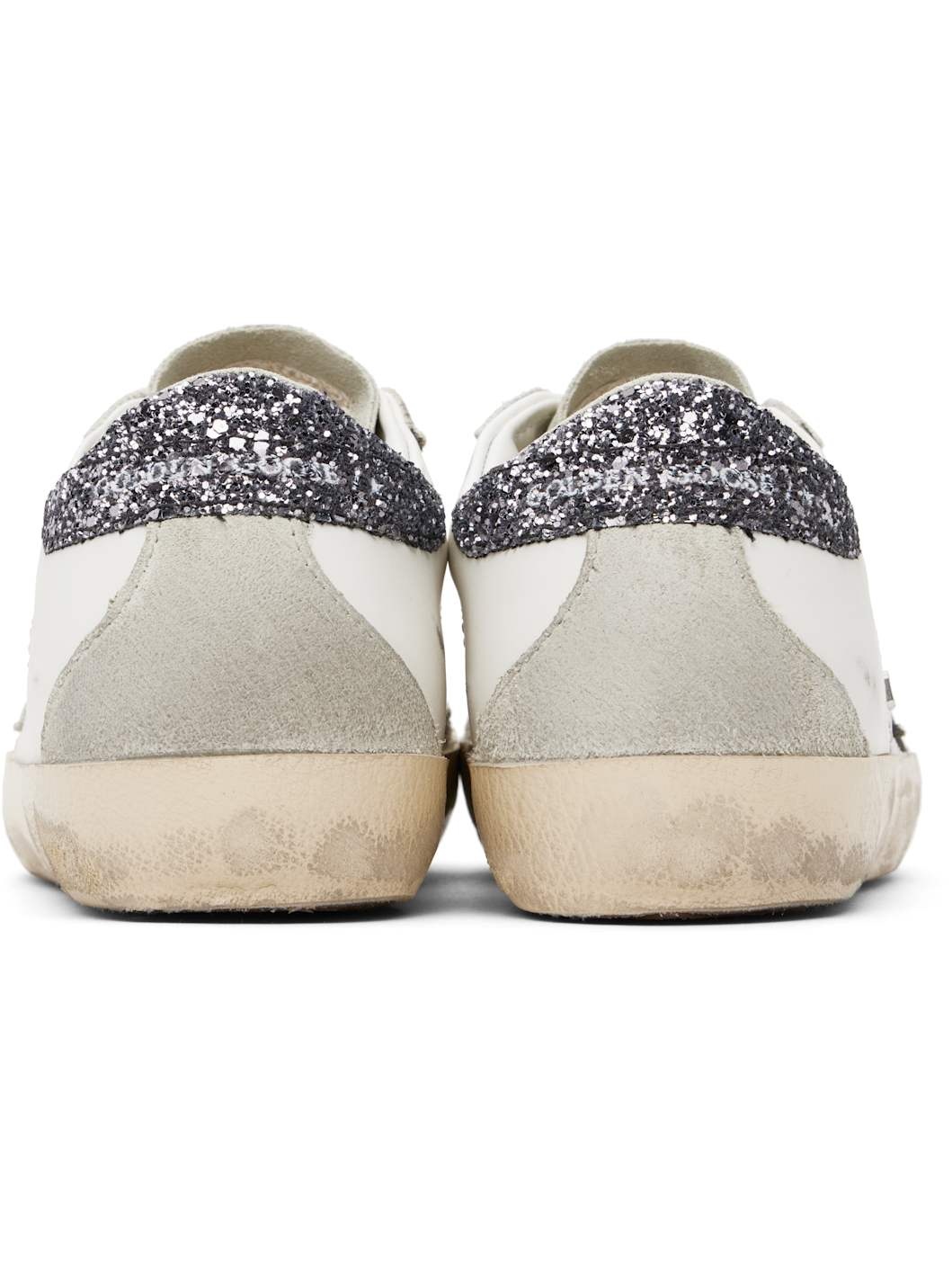 White & Gray Super-Star Sneakers - 2