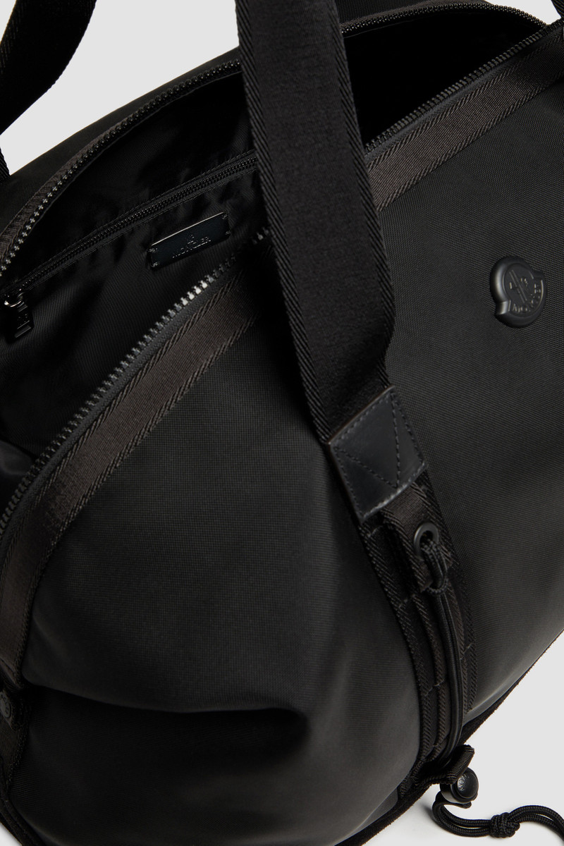 Tech Water-Repellent Leather-Trimmed Duffle Bag 5