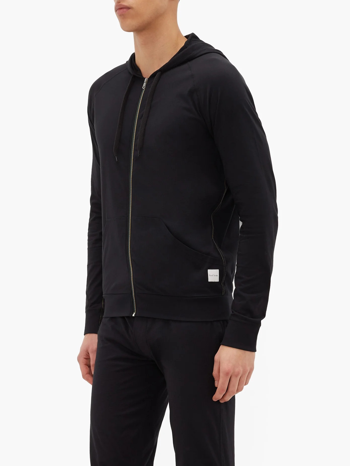 Zip-through cotton hooded sweatshirt - 6