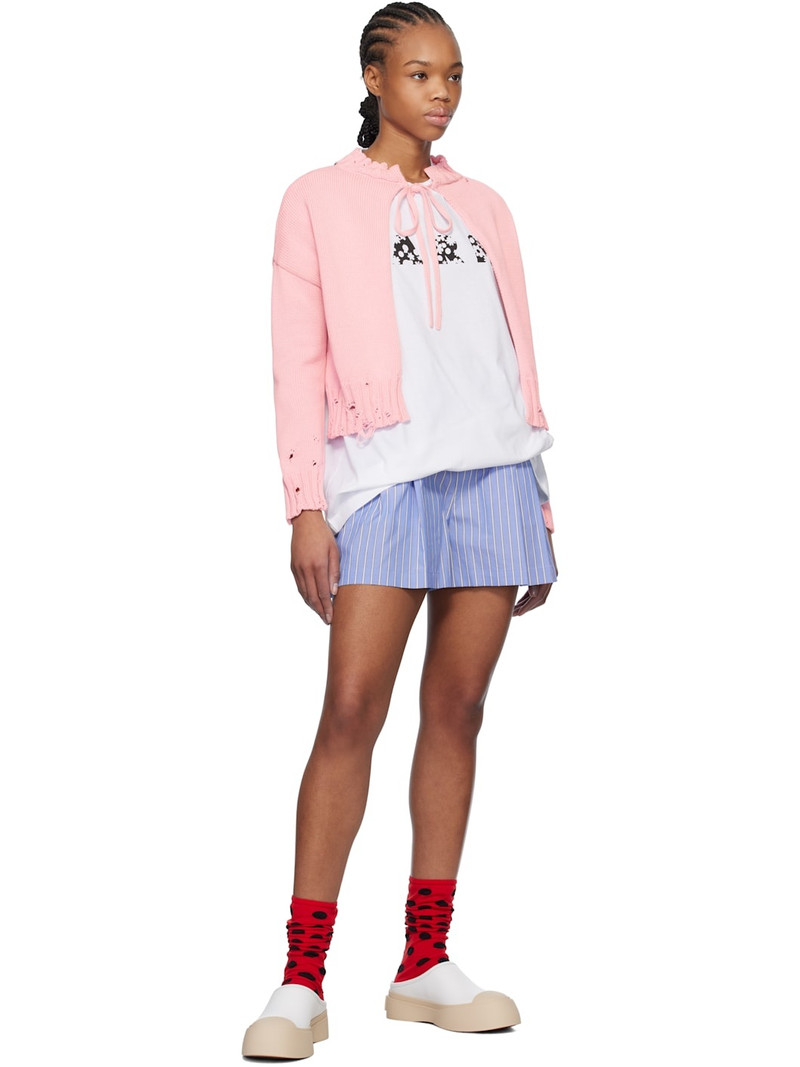 Marni Pink Worn Ribs Sweater outlook