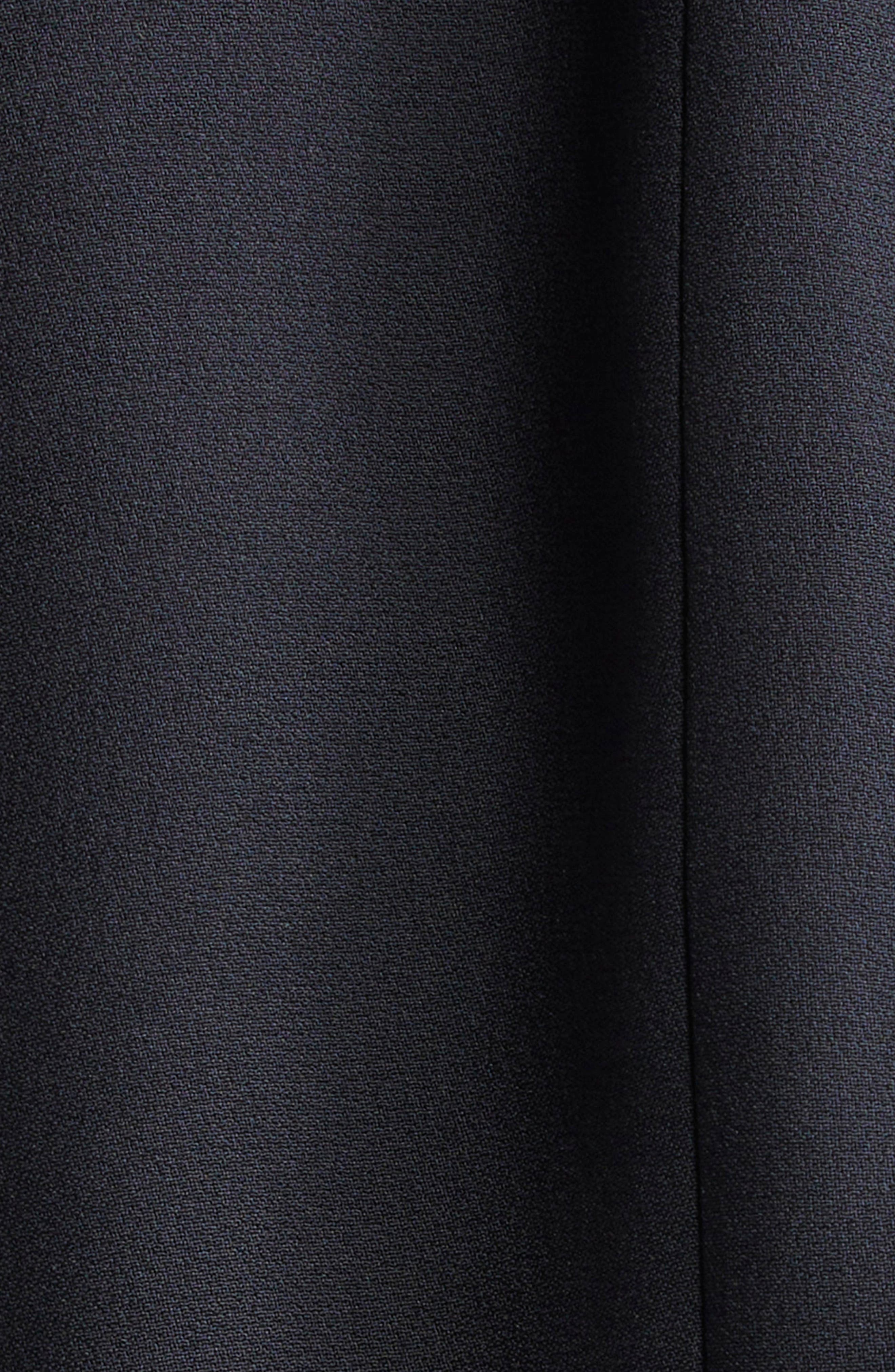 McQueen Banshee Embroidery Leaf Crepe Blazer in Black at Nordstrom - 6