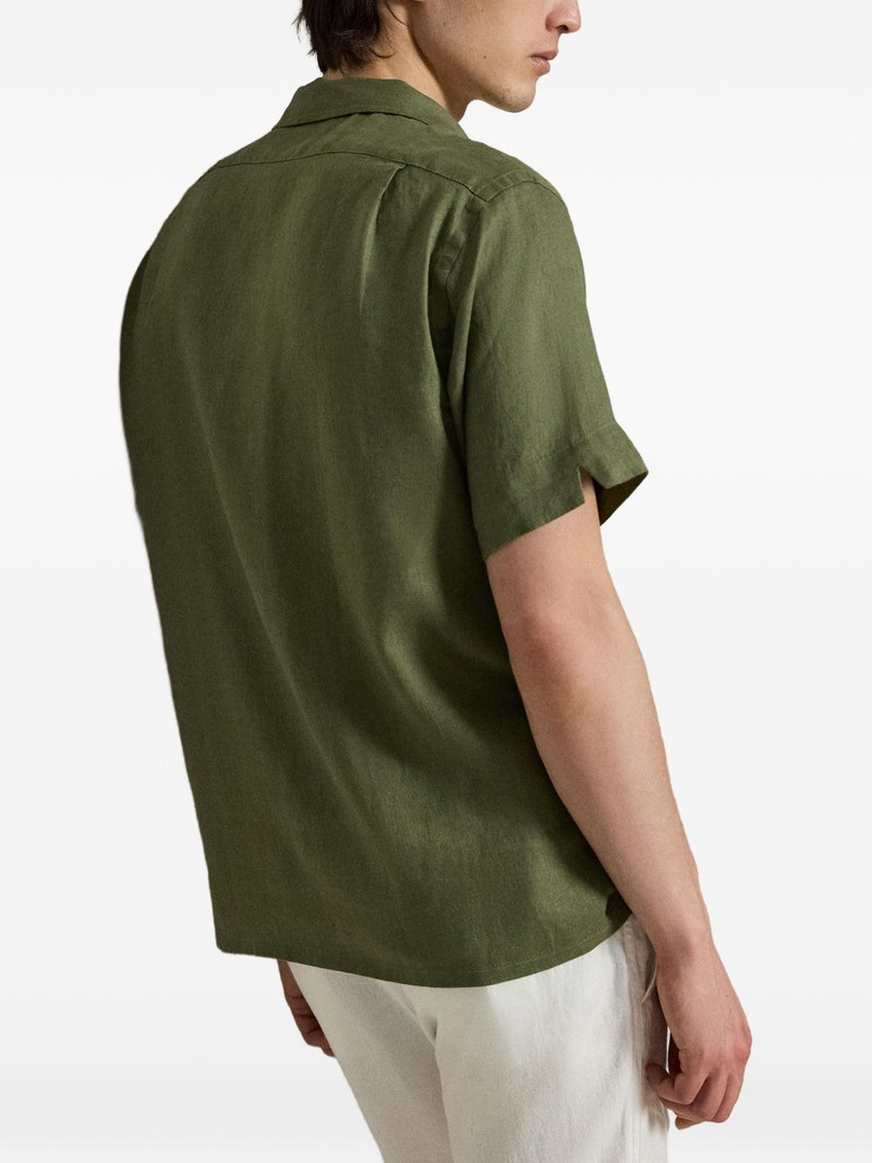 short-sleeve pocket linen shirt 4