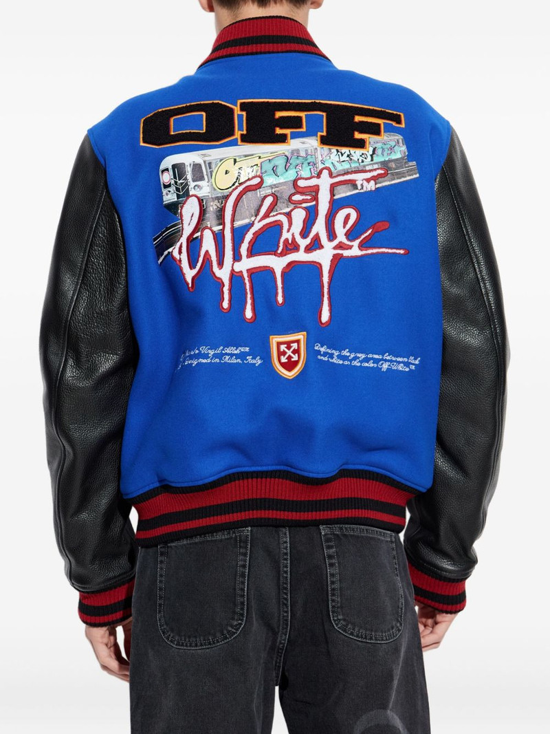 embroidery-logo bomber jacket 4
