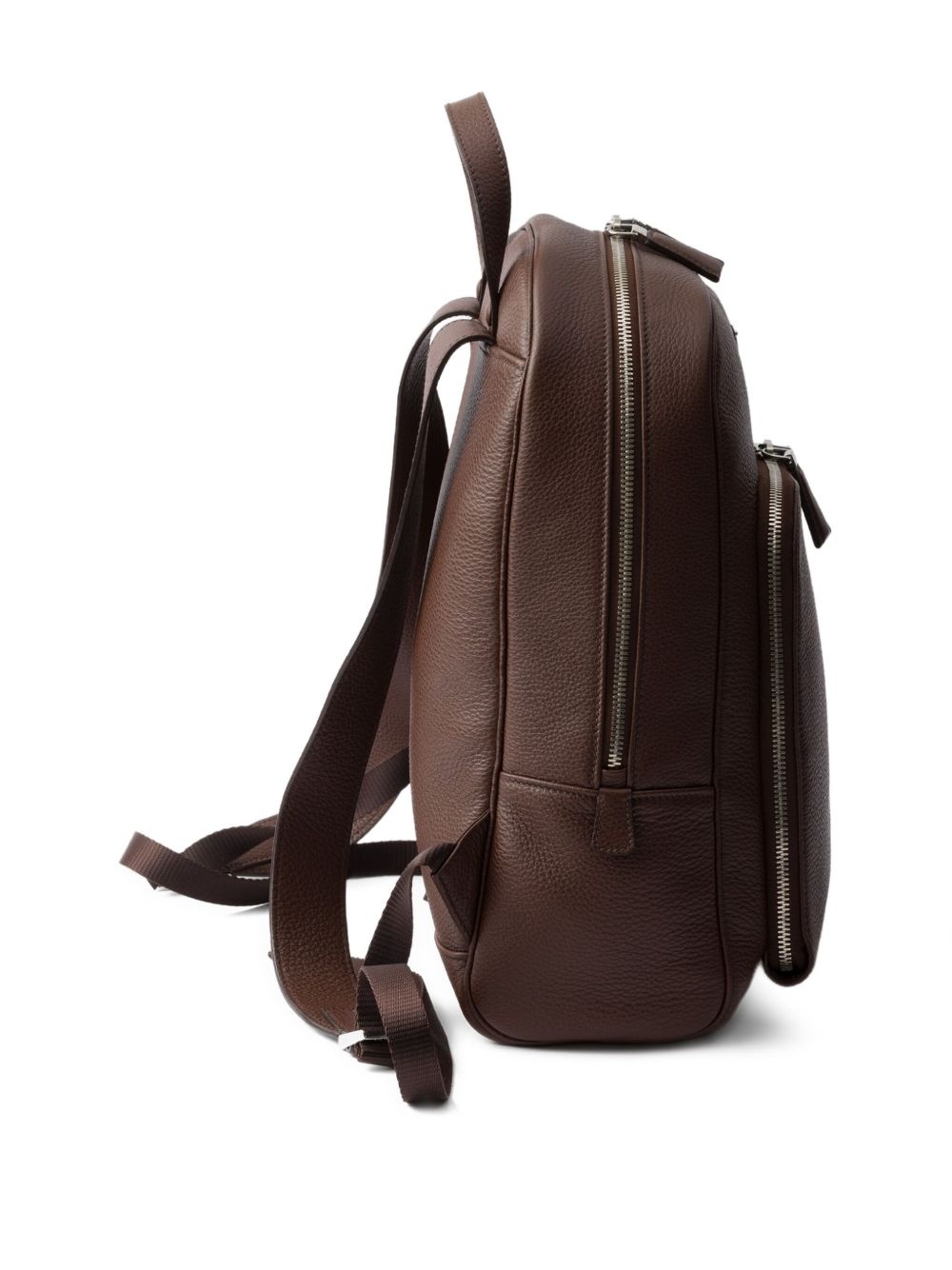 structured leather backpack - 6