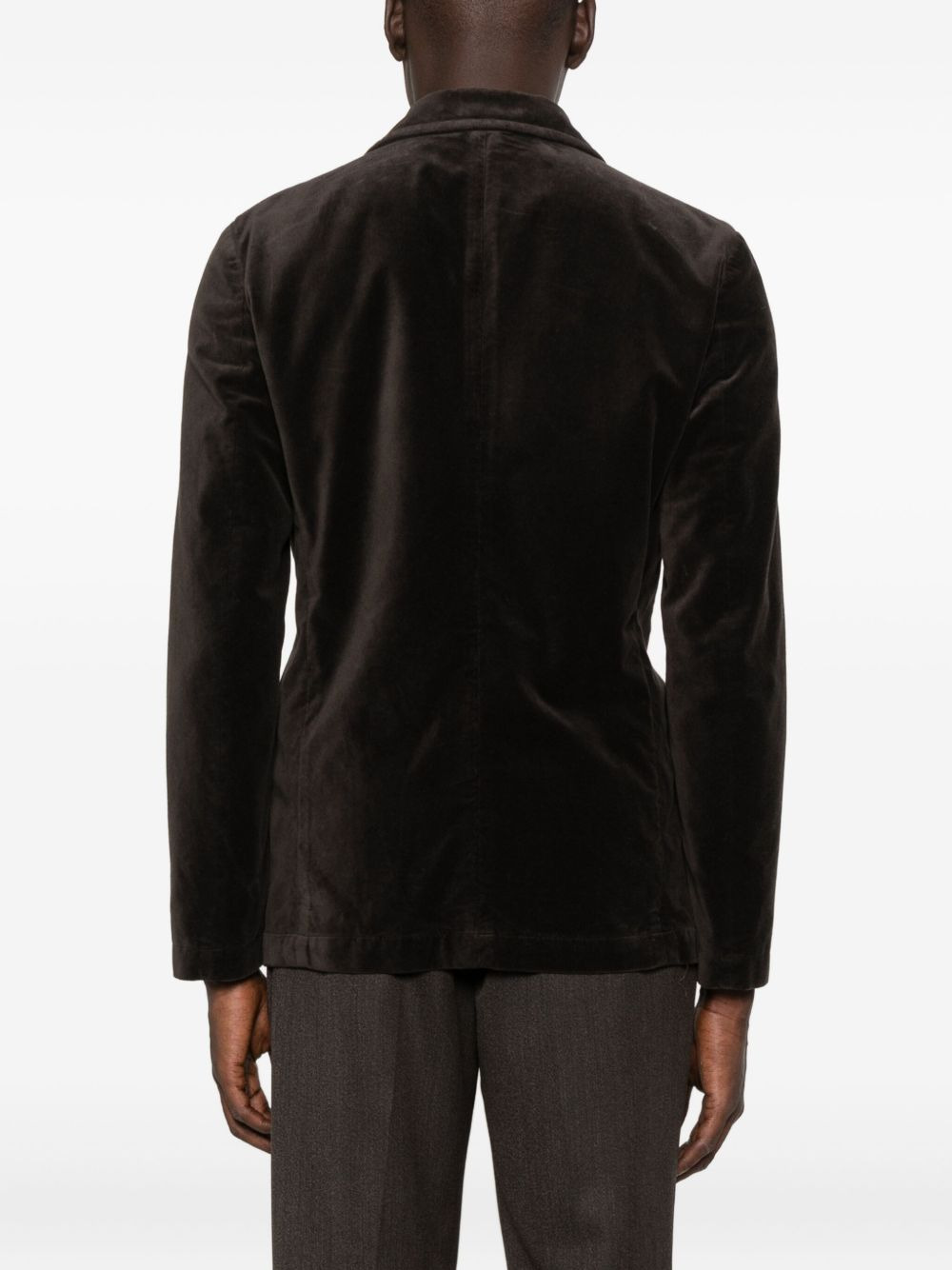 three-button patch-pocket blazer - 4